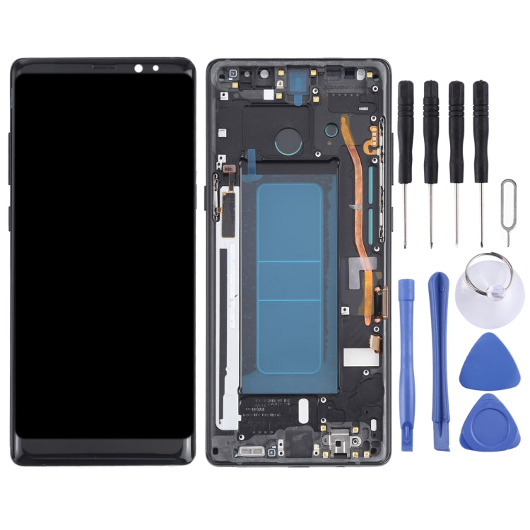 OLED LCD Screen for Samsung Galaxy Note 8 SM-N950 Digitizer Full Assembly with Frame (Black) - LCD Screen by buy2fix | Online Shopping UK | buy2fix