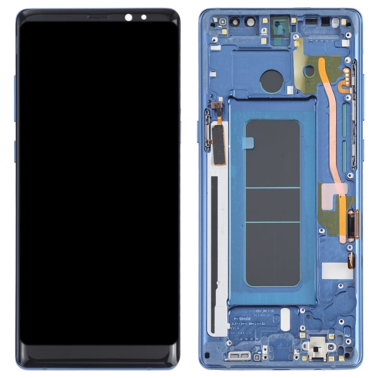 OLED LCD Screen for Samsung Galaxy Note 8 SM-N950 Digitizer Full Assembly with Frame (Blue) - LCD Screen by buy2fix | Online Shopping UK | buy2fix
