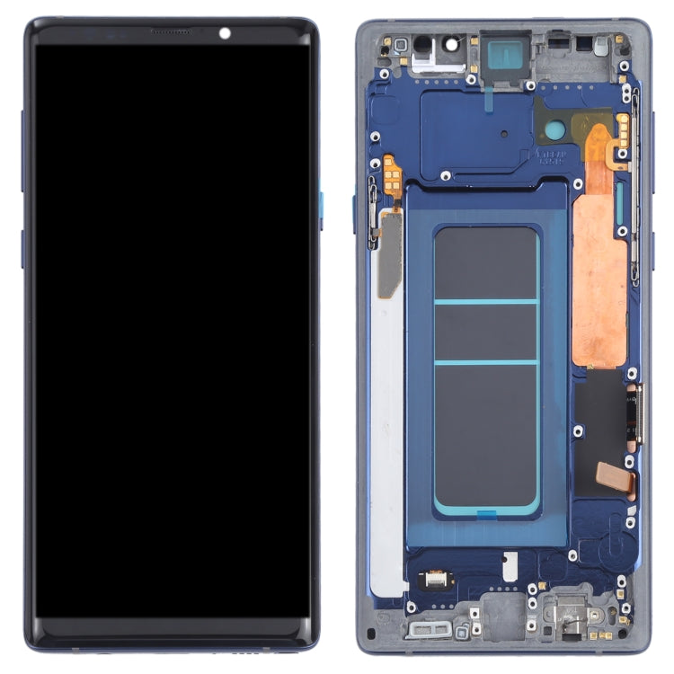 OLED LCD Screen for Samsung Galaxy Note9 SM-N960 Digitizer Full Assembly with Frame (Blue) - LCD Screen by buy2fix | Online Shopping UK | buy2fix
