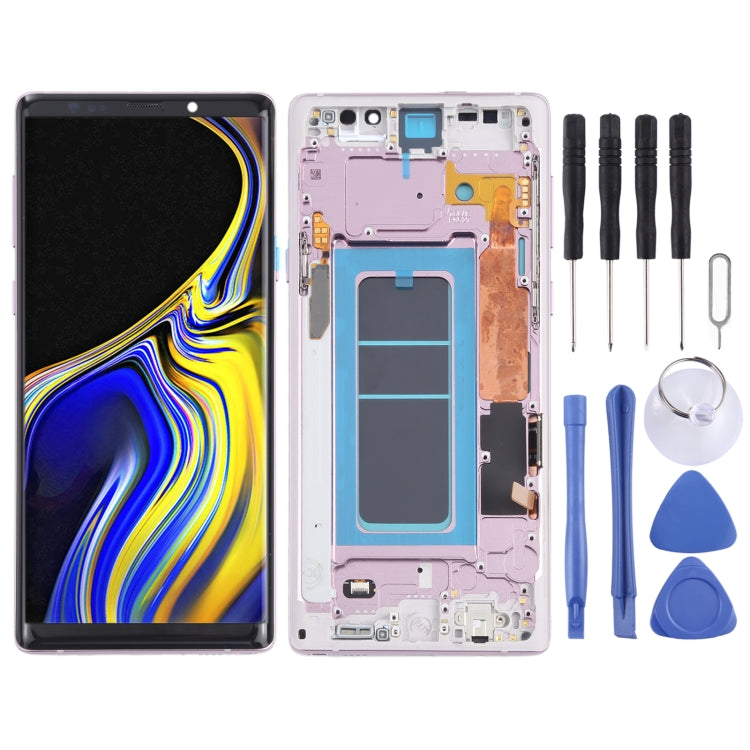 OLED LCD Screen for Samsung Galaxy Note9 SM-N960 Digitizer Full Assembly with Frame (Purple) - LCD Screen by buy2fix | Online Shopping UK | buy2fix