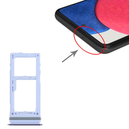 For Samsung Galaxy A52S 5G SM-A528 SIM Card Tray + SIM Card Tray / Micro SD Card Tray (Purple) - Card Tray by buy2fix | Online Shopping UK | buy2fix