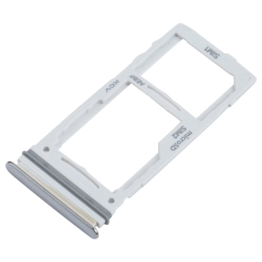 For Samsung Galaxy A52S 5G SM-A528 SIM Card Tray + SIM Card Tray / Micro SD Card Tray (Silver) - Card Tray by buy2fix | Online Shopping UK | buy2fix