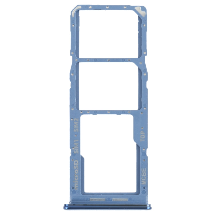 For Samsung Galaxy M32 SM-M325 SIM Card Tray + SIM Card Tray + Micro SD Card Tray (Blue) - Card Tray by buy2fix | Online Shopping UK | buy2fix
