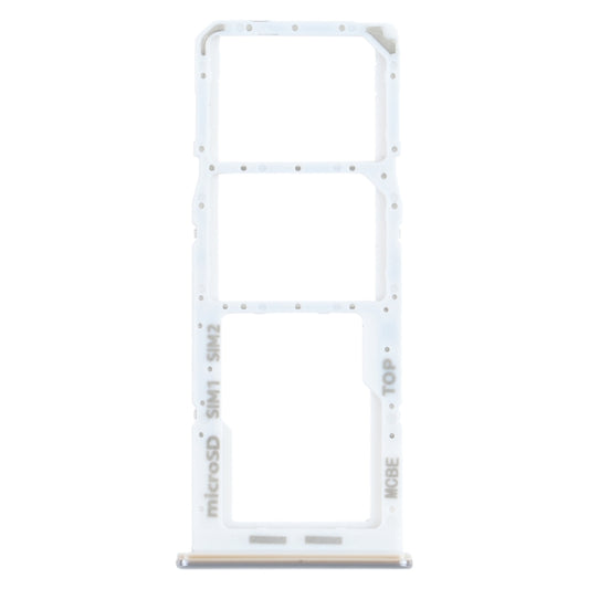 For Samsung Galaxy M32 SM-M325 SIM Card Tray + SIM Card Tray + Micro SD Card Tray (Silver) - Card Tray by buy2fix | Online Shopping UK | buy2fix