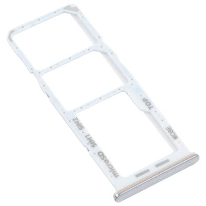 For Samsung Galaxy M32 SM-M325 SIM Card Tray + SIM Card Tray + Micro SD Card Tray (Silver) - Card Tray by buy2fix | Online Shopping UK | buy2fix