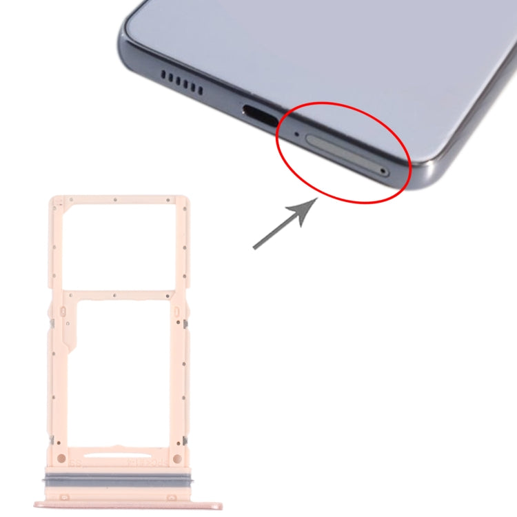 For Samsung Galaxy A33 5G SM-A336B Original SIM Card Tray + SIM Card Tray / Micro SD card tray (Gold) - Card Tray by buy2fix | Online Shopping UK | buy2fix