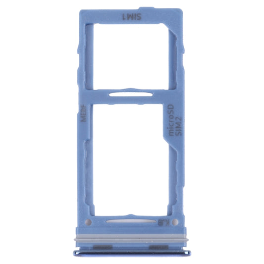 For Samsung Galaxy M52 5G SM-M526B Original SIM Card Tray + SIM Card Tray / Micro SD card tray (Blue) - Card Tray by buy2fix | Online Shopping UK | buy2fix