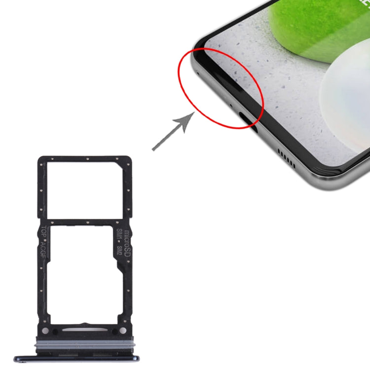 For Samsung Galaxy A73 5G SM-A736B Original SIM Card Tray + SIM Card Tray / Micro SD Card Tray (Black) - Card Tray by buy2fix | Online Shopping UK | buy2fix