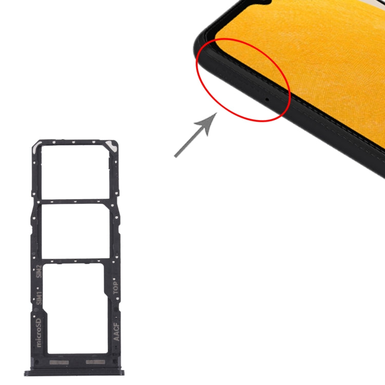 For Samsung Galaxy A13 5G SM-A136 Original SIM Card Tray + SIM Card Tray + Micro SD card tray (Black) - Card Tray by buy2fix | Online Shopping UK | buy2fix