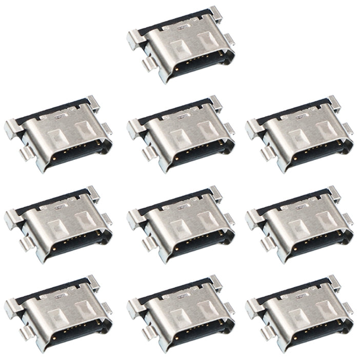 For Galaxy A20 A205F 10pcs Charging Port Connector - Tail Connector by buy2fix | Online Shopping UK | buy2fix