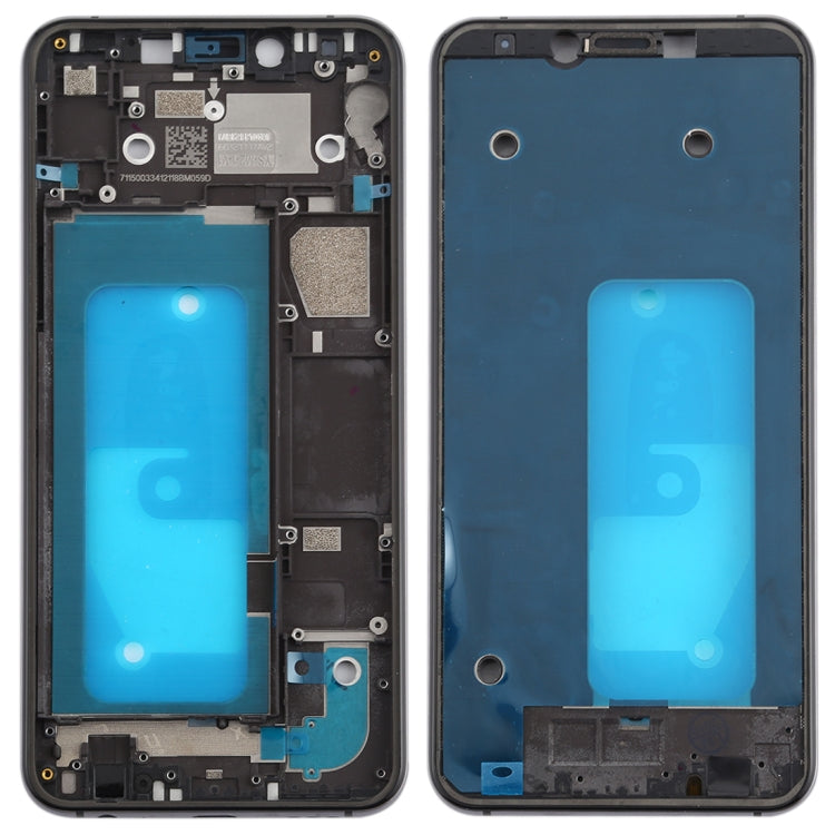 For Galaxy A6s  Middle Frame Bezel Plate (Black) - Frame Bezel Plate by buy2fix | Online Shopping UK | buy2fix