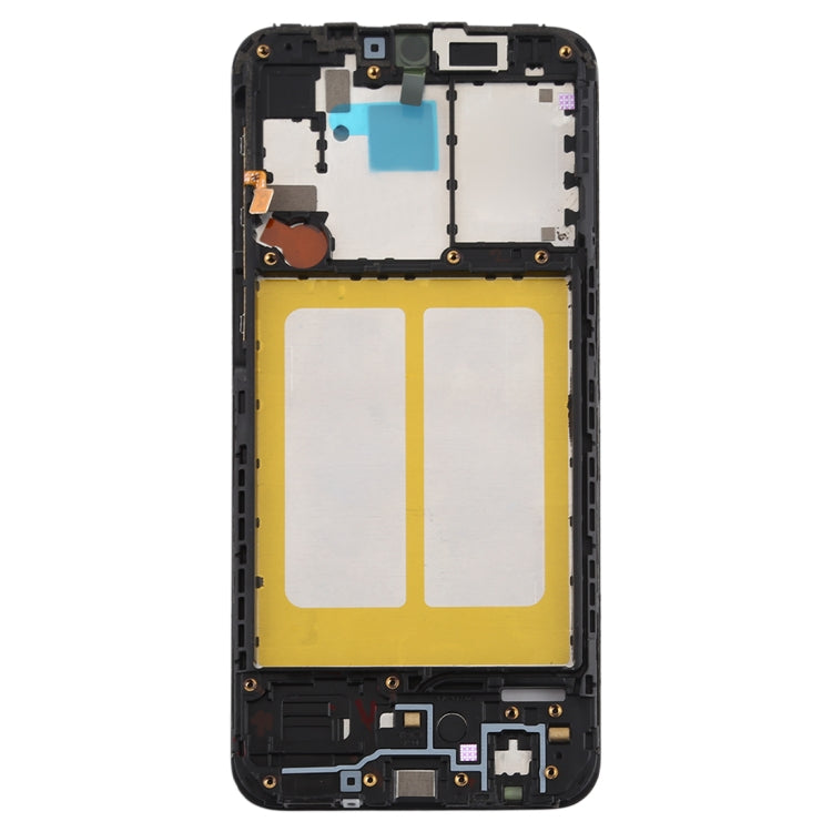 For Galaxy A20e  Front Housing LCD Frame Bezel Plate (Black) - Frame Bezel Plate by buy2fix | Online Shopping UK | buy2fix