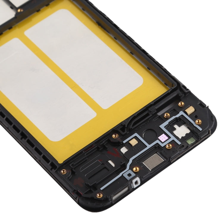 For Galaxy A20e  Front Housing LCD Frame Bezel Plate (Black) - Frame Bezel Plate by buy2fix | Online Shopping UK | buy2fix