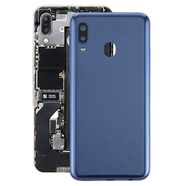 For Galaxy A20e Battery Back Cover with Side Keys (Blue) - Back Cover by buy2fix | Online Shopping UK | buy2fix