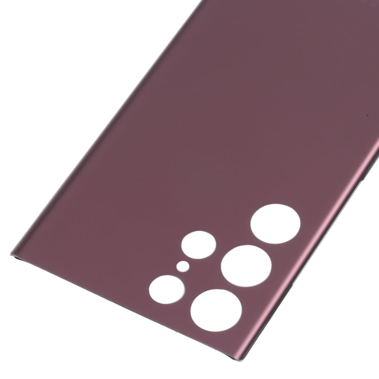 For Samsung Galaxy S22 Ultra Battery Back Cover (Dark Red) -  by buy2fix | Online Shopping UK | buy2fix