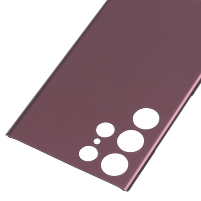 For Samsung Galaxy S22 Ultra Battery Back Cover (Dark Red) -  by buy2fix | Online Shopping UK | buy2fix