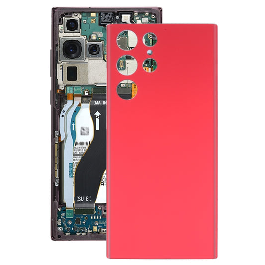 For Samsung Galaxy S22 Ultra Battery Back Cover (Red) -  by buy2fix | Online Shopping UK | buy2fix