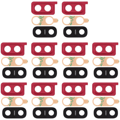 For Galaxy A20 10pcs Camera Lens Cover (Red) - Camera Series by buy2fix | Online Shopping UK | buy2fix