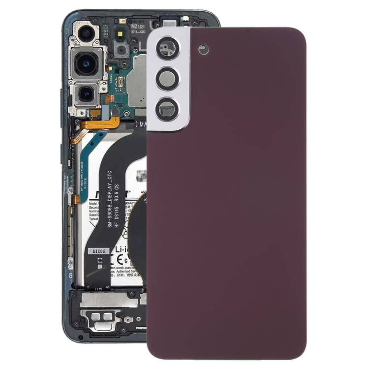 For Samsung Galaxy S22+ 5G SM-S906B Battery Back Cover with Camera Lens Cover (Purple) -  by buy2fix | Online Shopping UK | buy2fix