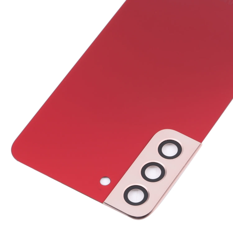For Samsung Galaxy S22+ 5G SM-S906B Battery Back Cover with Camera Lens Cover (Red) -  by buy2fix | Online Shopping UK | buy2fix