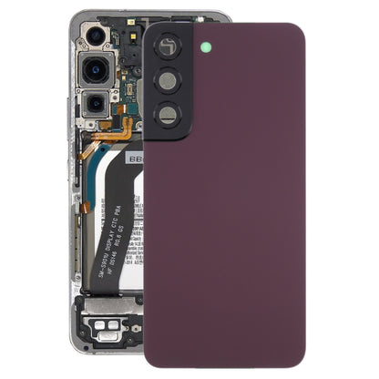 For Samsung Galaxy S22 5G SM-S901B Battery Back Cover with Camera Lens Cover (Purple) -  by buy2fix | Online Shopping UK | buy2fix