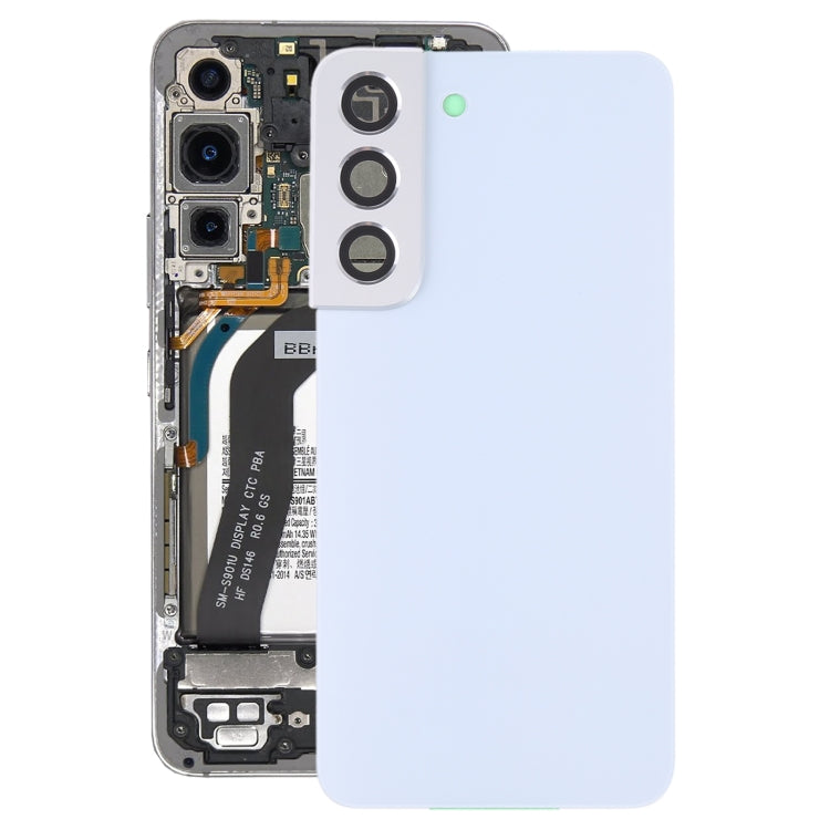 For Samsung Galaxy S22 5G SM-S901B Battery Back Cover with Camera Lens Cover (White) -  by buy2fix | Online Shopping UK | buy2fix