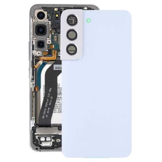 For Samsung Galaxy S22 5G SM-S901B Battery Back Cover with Camera Lens Cover (White) -  by buy2fix | Online Shopping UK | buy2fix