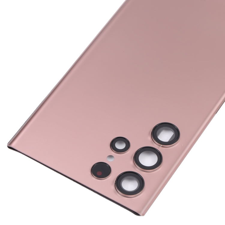 For Samsung Galaxy S22 Ultra 5G SM-S908B Battery Back Cover with Camera Lens Cover (Pink) -  by buy2fix | Online Shopping UK | buy2fix