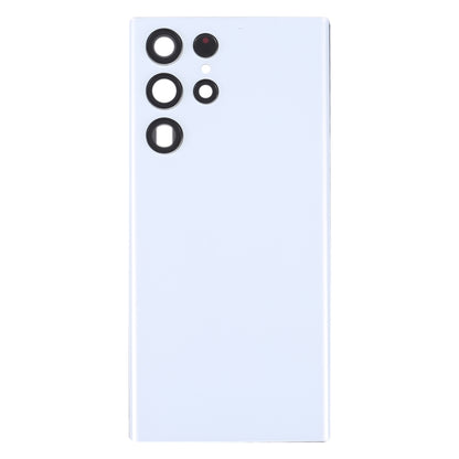 For Samsung Galaxy S22 Ultra 5G SM-S908B Battery Back Cover with Camera Lens Cover (White) -  by buy2fix | Online Shopping UK | buy2fix