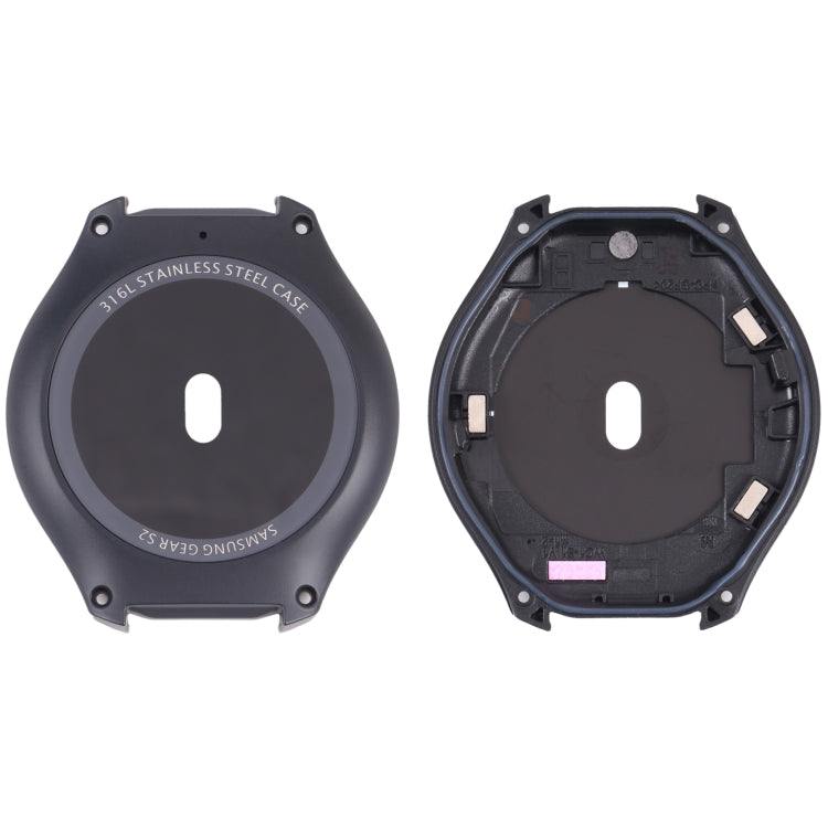 Rear Housing Cover with Glass Lens For Samsung Gear S2 SM-R720 (Black) - Other Parts by buy2fix | Online Shopping UK | buy2fix