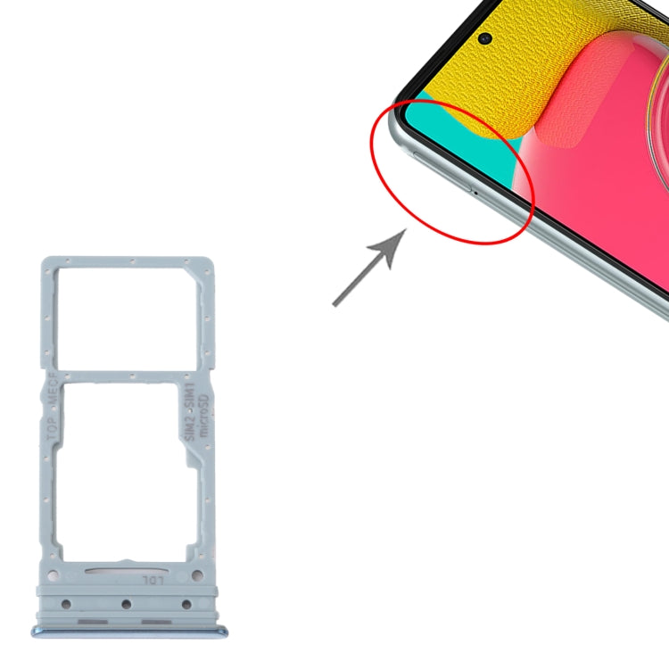 For Samsung Galaxy M53 SM-M536B Original SIM Card Tray + Micro SD Card Tray (Green) - Card Tray by buy2fix | Online Shopping UK | buy2fix