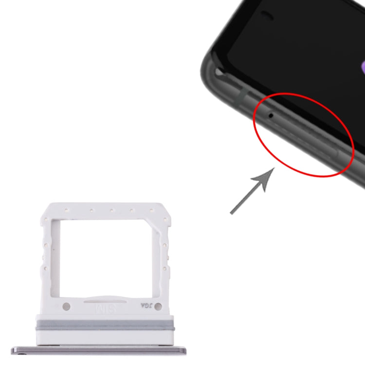 For Samsung Galaxy Z Flip 5G SM-F707B Original SIM Card Tray (Black) - Card Tray by buy2fix | Online Shopping UK | buy2fix