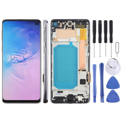 For Samsung Galaxy S10 4G SM-G973F 6.05 inch TFT LCD Screen Digitizer Full Assembly with Frame, Not Supporting Fingerprint Identification(Gray) - LCD Screen by buy2fix | Online Shopping UK | buy2fix