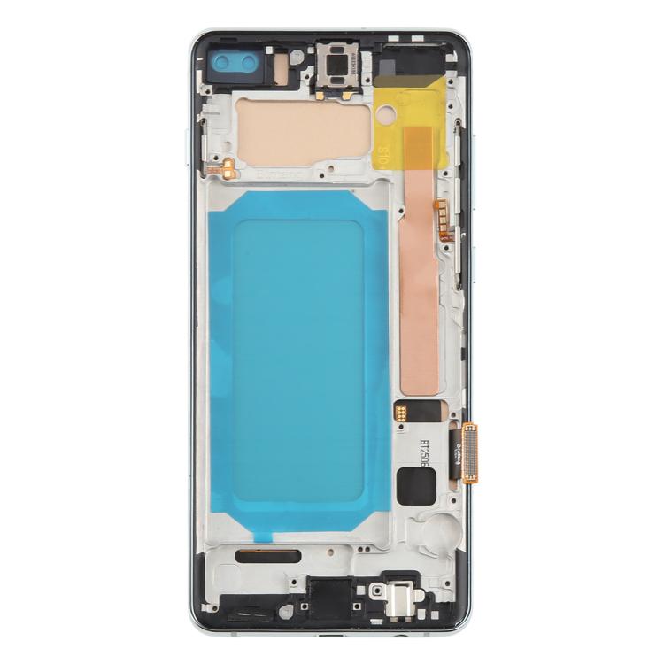 For Samsung Galaxy S10+ SM-G975F 6.38 inch TFT LCD Screen Digitizer Full Assembly with Frame, Not Supporting Fingerprint Identification(Green) - LCD Screen by buy2fix | Online Shopping UK | buy2fix