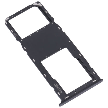 For Samsung Galaxy A03s SM-A037U Original SIM Card Tray + Micro SD card tray (Black) - Card Tray by buy2fix | Online Shopping UK | buy2fix