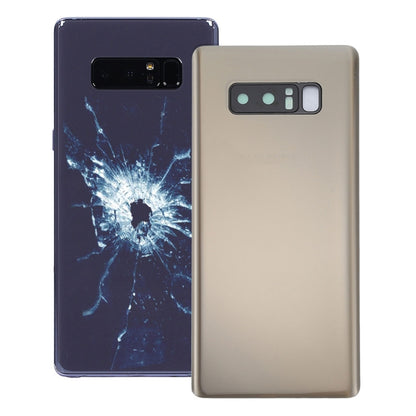 For Galaxy Note 8 Back Cover with Camera Lens Cover (Gold) - Back Cover by buy2fix | Online Shopping UK | buy2fix