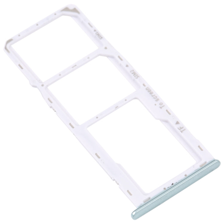 For Samsung Galaxy M42 5G SM-A436B Original SIM Card Tray + SIM Card Tray + Micro SD card tray (Green) - Card Tray by buy2fix | Online Shopping UK | buy2fix