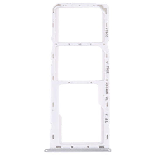 For Samsung Galaxy M42 5G SM-A436B Original SIM Card Tray + SIM Card Tray + Micro SD card tray (Silver) - Card Tray by buy2fix | Online Shopping UK | buy2fix