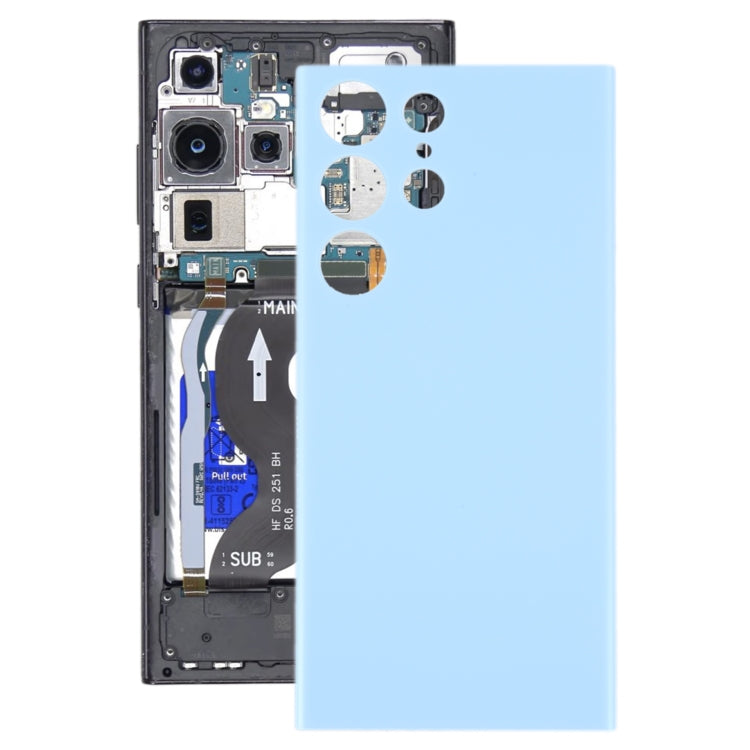 For Samsung Galaxy S23 Ultra 5G SM-S918B OEM Battery Back Cover(Blue) -  by buy2fix | Online Shopping UK | buy2fix