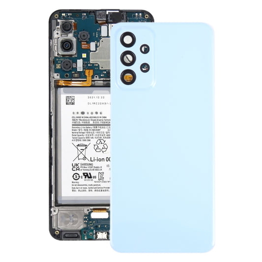 For Samsung Galaxy A23 5G SM-A236A Original Battery Back Cover with Camera Lens Cover(Blue) - Camera Series by buy2fix | Online Shopping UK | buy2fix