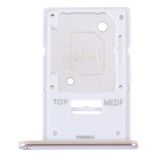 For Samsung Galaxy A54 SM-A546 Original SIM Card Tray + Micro SD Card Tray (Gold) - Card Tray by buy2fix | Online Shopping UK | buy2fix