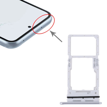For Samsung Galaxy A34 SM-A346 Original SIM Card Tray + SIM / Micro SD Card Tray (Silver) - Card Tray by buy2fix | Online Shopping UK | buy2fix