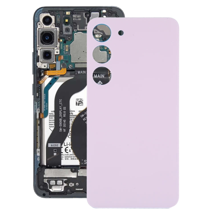 For Samsung Galaxy S23 SM-S911B OEM Glass Battery Back Cover(Pink) -  by buy2fix | Online Shopping UK | buy2fix
