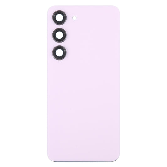For Samsung Galaxy S23 SM-S911B OEM Glass Battery Back Cover with Camera Lens Cover(Pink) -  by buy2fix | Online Shopping UK | buy2fix