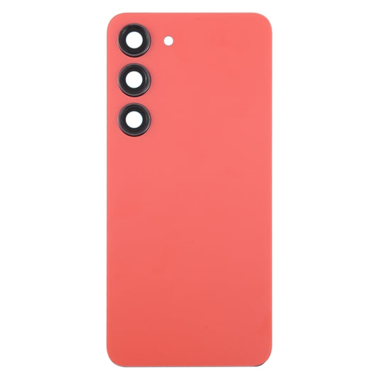 For Samsung Galaxy S23 SM-S911B OEM Glass Battery Back Cover with Camera Lens Cover(Red) -  by buy2fix | Online Shopping UK | buy2fix