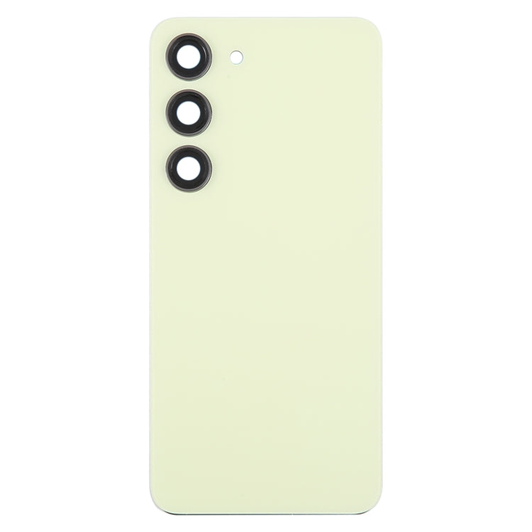 For Samsung Galaxy S23 SM-S911B OEM Glass Battery Back Cover with Camera Lens Cover(Yellow) -  by buy2fix | Online Shopping UK | buy2fix