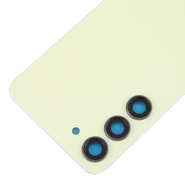 For Samsung Galaxy S23 SM-S911B OEM Glass Battery Back Cover with Camera Lens Cover(Yellow) -  by buy2fix | Online Shopping UK | buy2fix