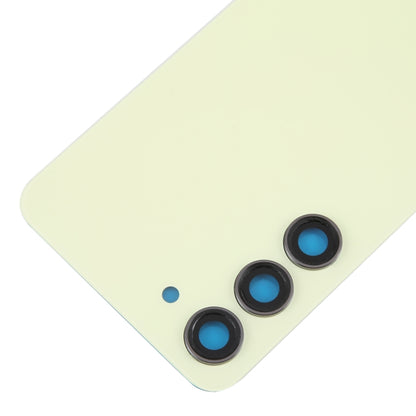 For Samsung Galaxy S23 SM-S911B OEM Glass Battery Back Cover with Camera Lens Cover(Yellow) -  by buy2fix | Online Shopping UK | buy2fix