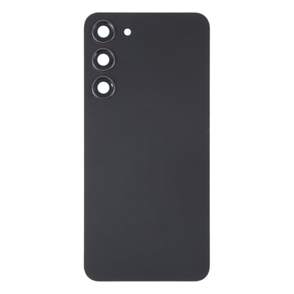 For Samsung Galaxy S23+ SM-S916B OEM Glass Battery Back Cover with Camera Lens Cover(Black) -  by buy2fix | Online Shopping UK | buy2fix