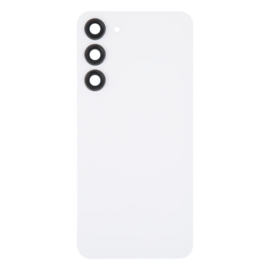 For Samsung Galaxy S23+ SM-S916B OEM Glass Battery Back Cover with Camera Lens Cover(White) -  by buy2fix | Online Shopping UK | buy2fix